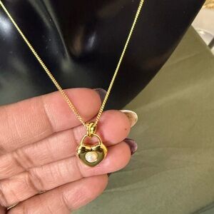 Givenchy Reversible Heart Pendant Necklace